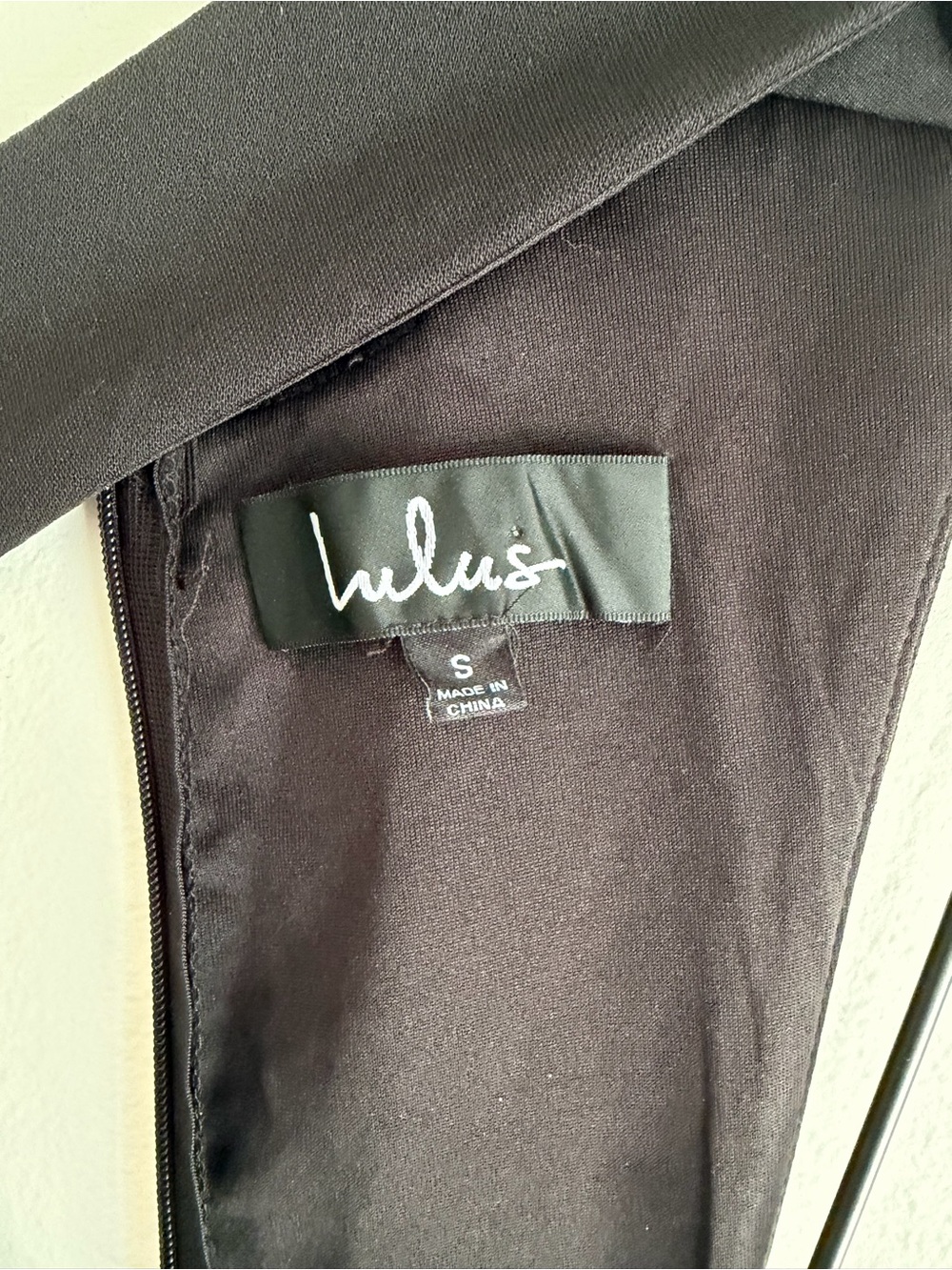 Lulu's Cross Front Sleeveless Little Black Flare Mini Dress Size S - Picture 5 of 6